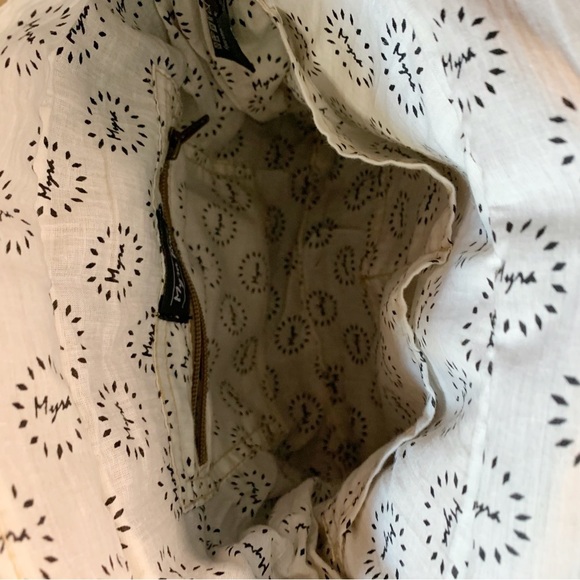 Myra Daisy Delight Vintage Canvas Leather Backpack bag! - Picture 5 of 5